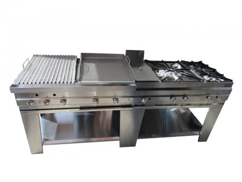 TIPO 37: EQUIPO DE COCINA CON FRITURA Y ASADOS